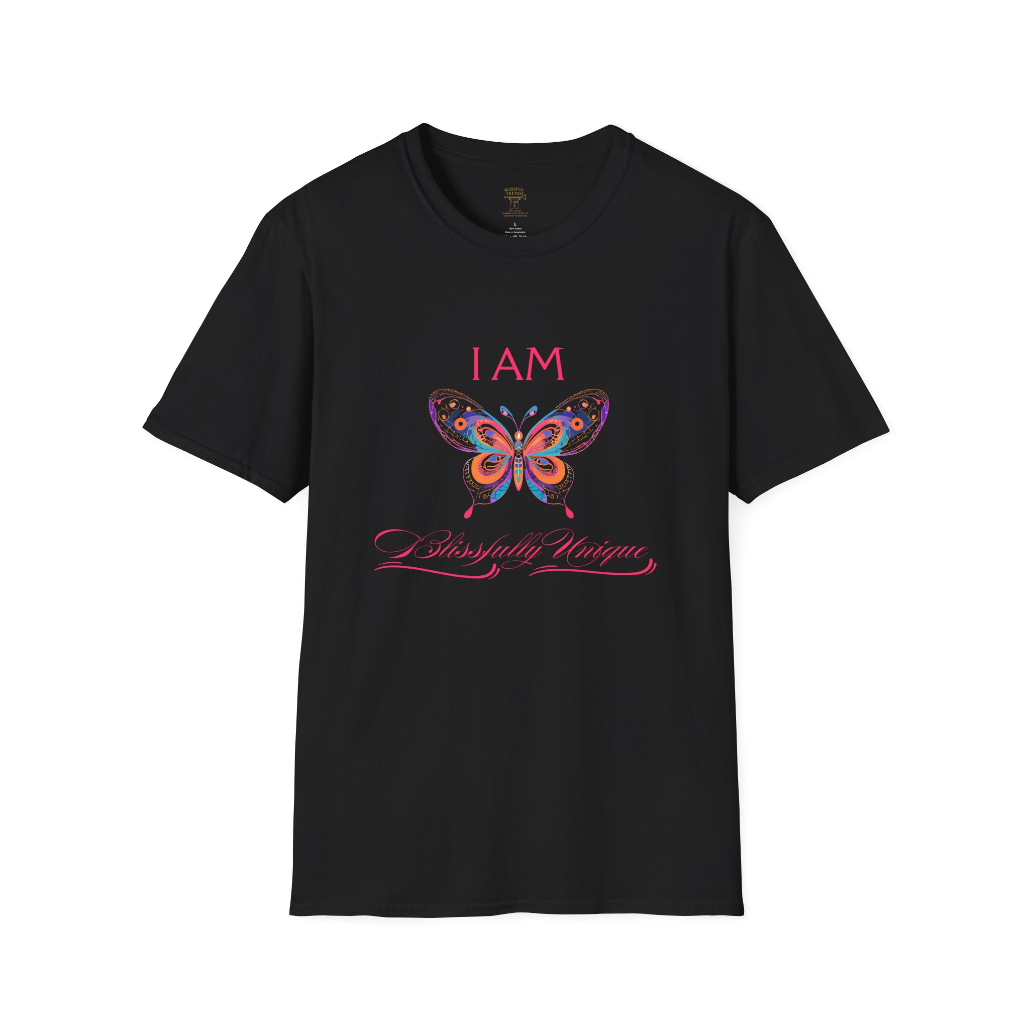 I AM Blissfully Unique Unisex Softstyle T-Shirt - Butterfly