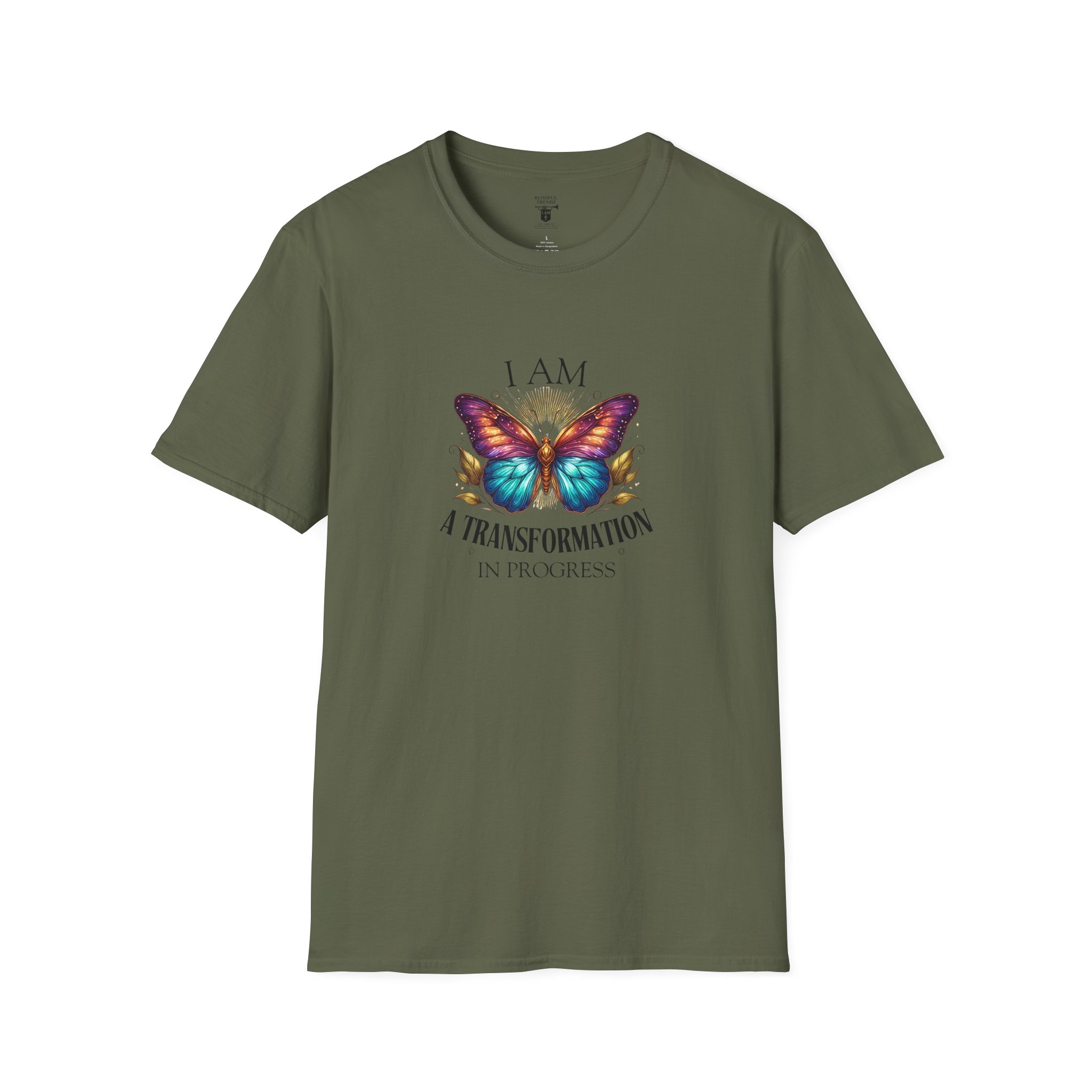 I AM A Transformation in Progress - Butterfly - Unisex Softstyle T-Shirt - Image 17