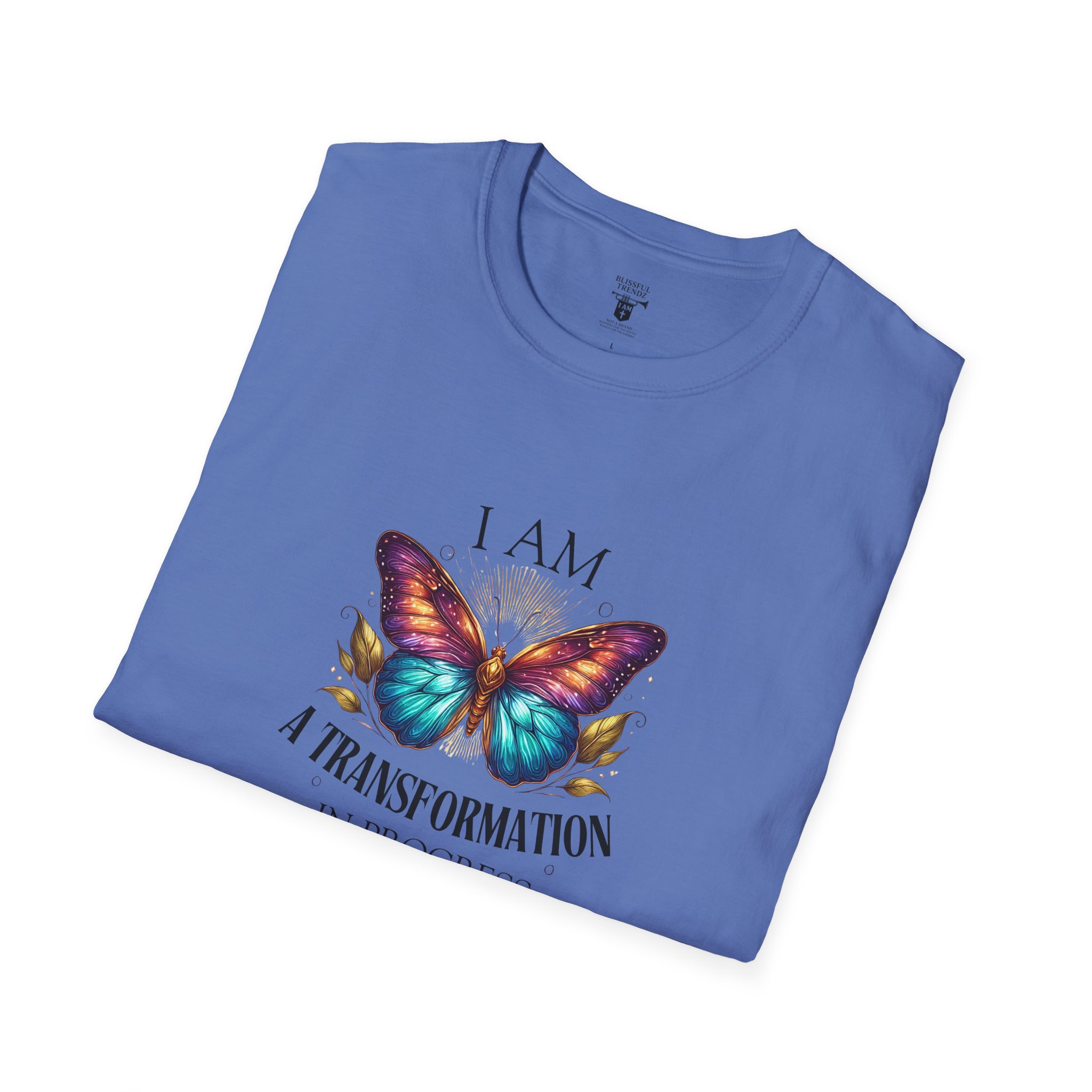 I AM A Transformation in Progress - Butterfly - Unisex Softstyle T-Shirt - Image 28