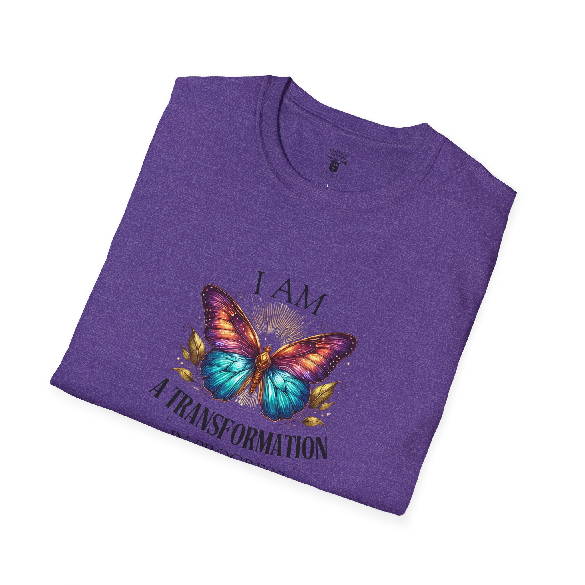 I AM A Transformation in Progress - Butterfly - Unisex Softstyle T-Shirt - Image 36