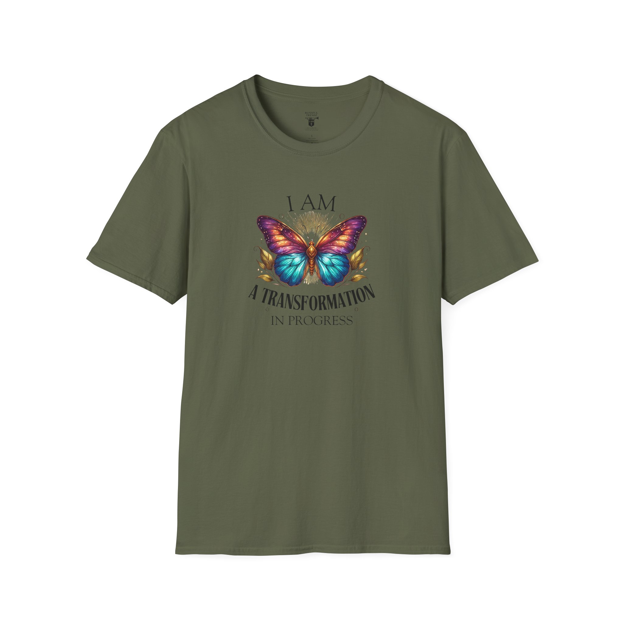 I AM A Transformation in Progress - Butterfly - Unisex Softstyle T-Shirt