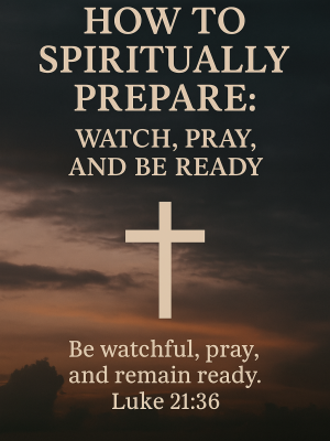 RR – How to Spiritually Prepare – Watch Pay and Be Ready RR - How to Spiritually Prepare - Watch Pay and Be Ready